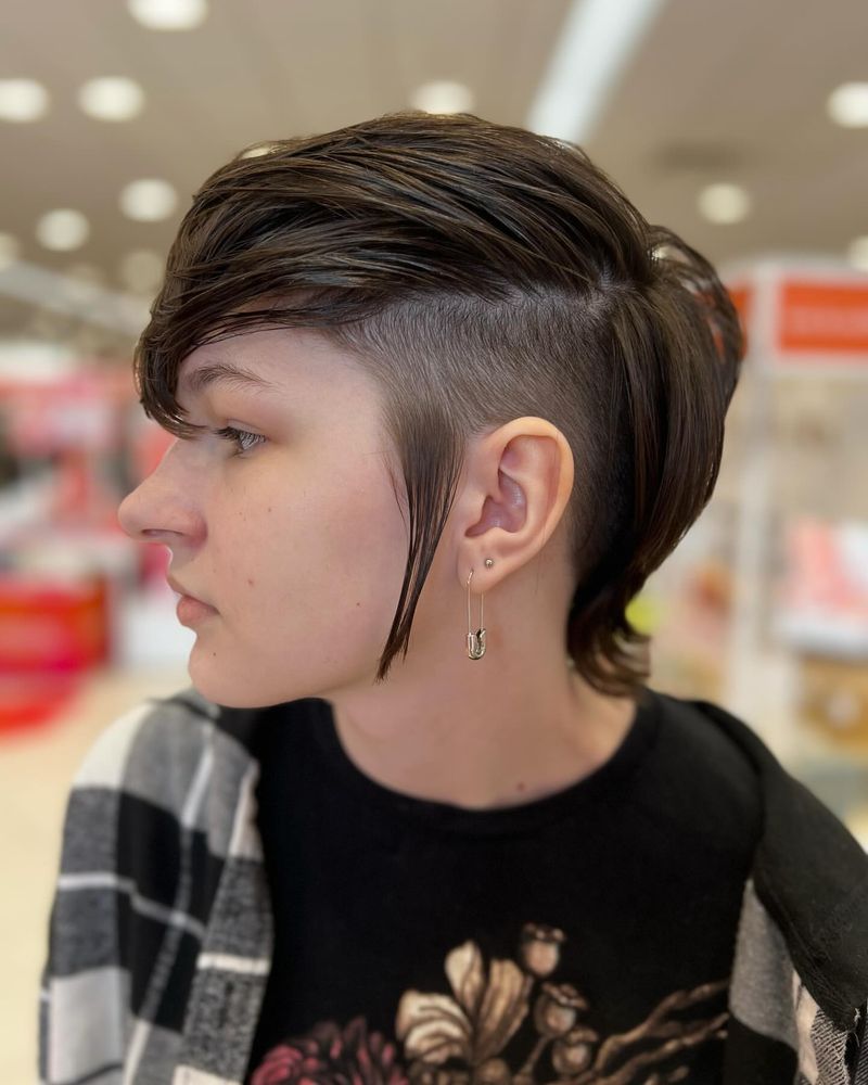 Undercut Wolf Mullet