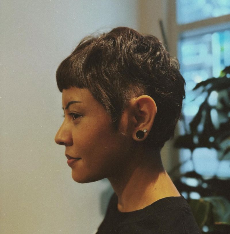 Undercut con frangia