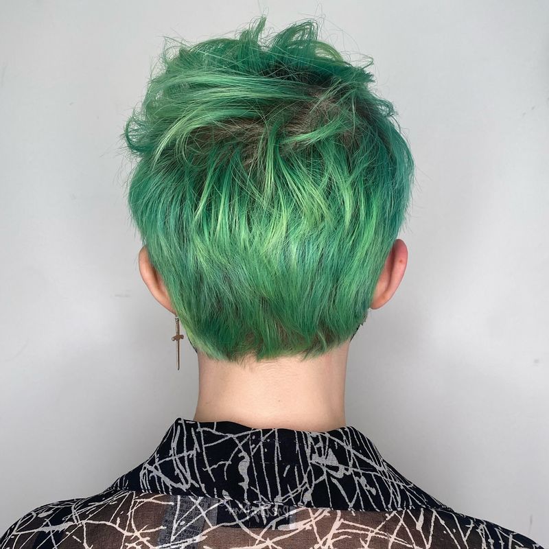 Vibrant Layered Pixie