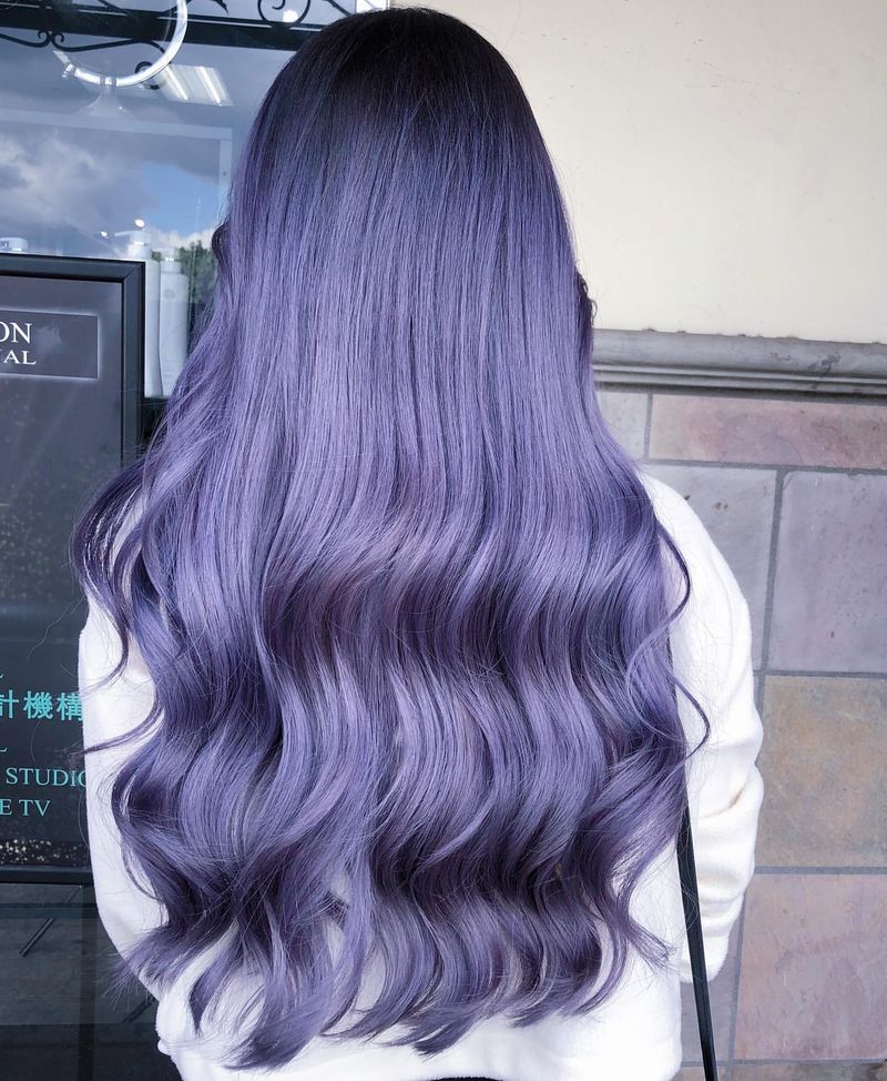 Ombre roxo vibrante