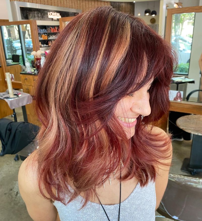 Vibrant Strawberry Streaks