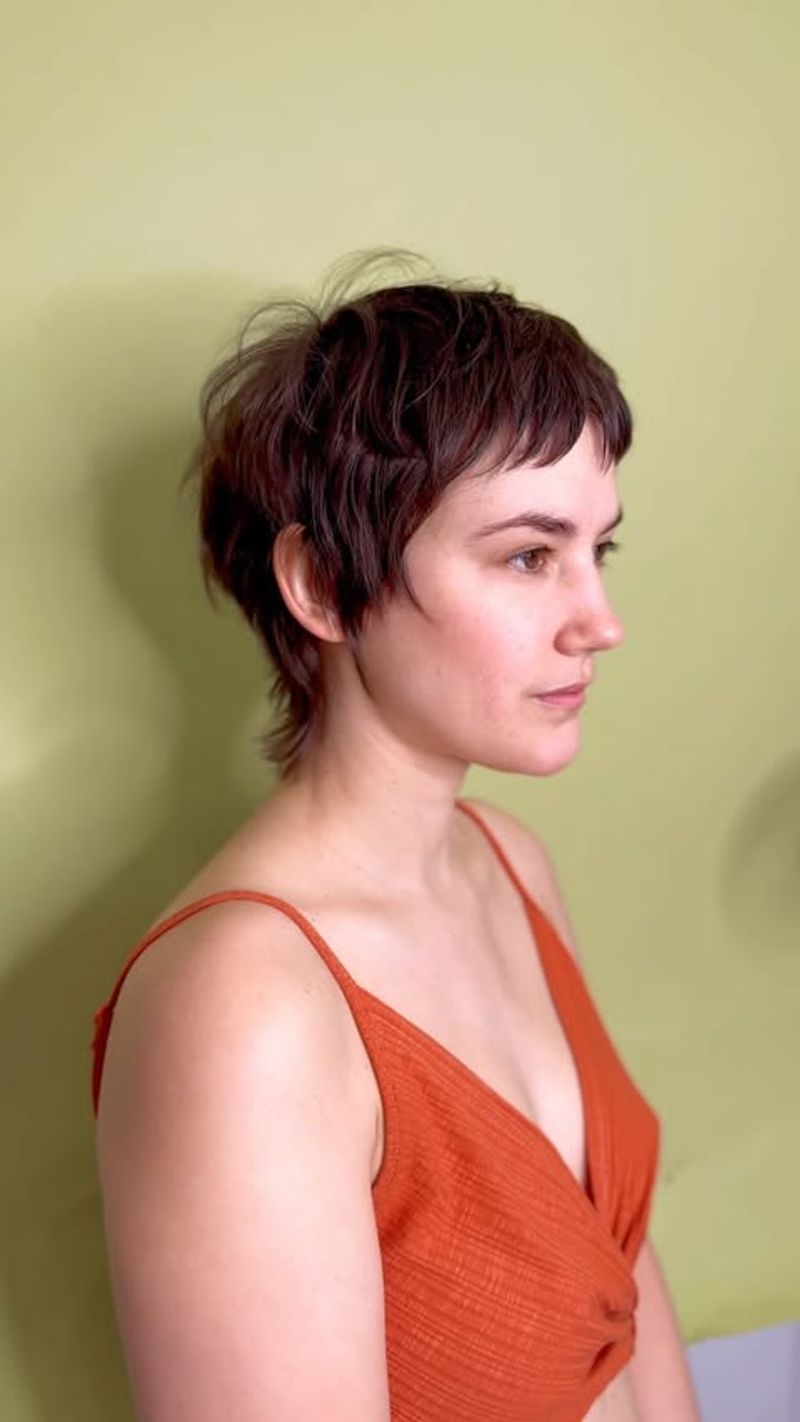 Wispy Bangs Pixie