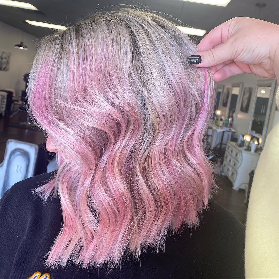 balayage rosa bebé