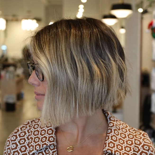 chin length textured bob