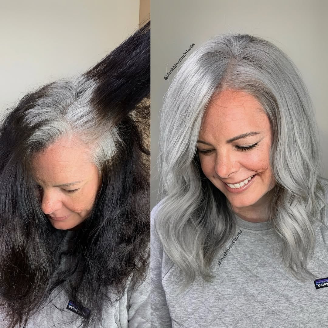 gray roots to gray dye