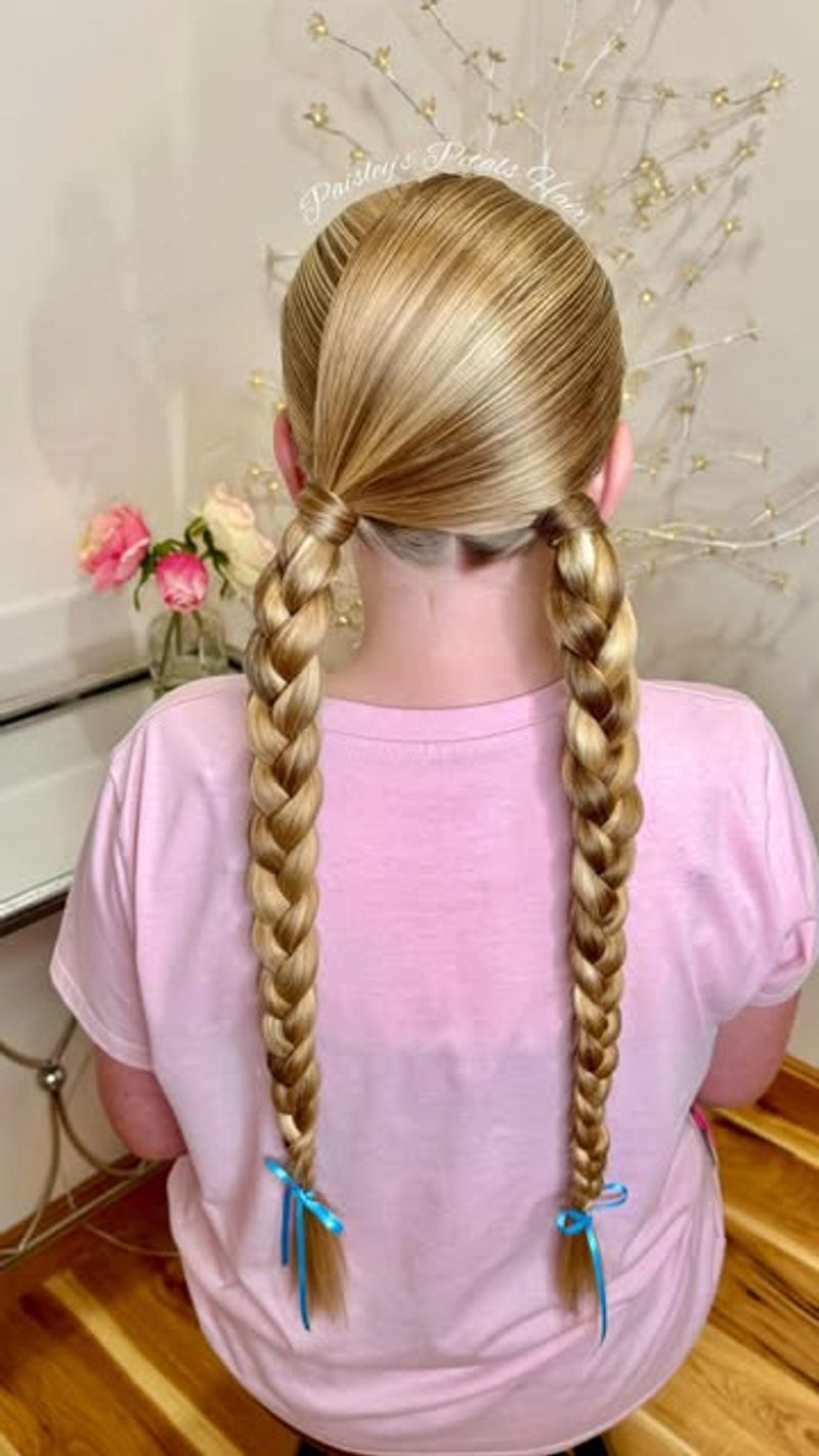 Criss-Cross Braided Pigtails