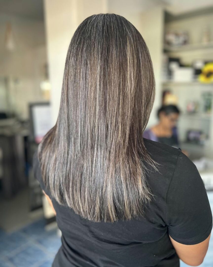 10 Gorgeous Ideas Of Dimensional Grey Hair With Brown Lowlights