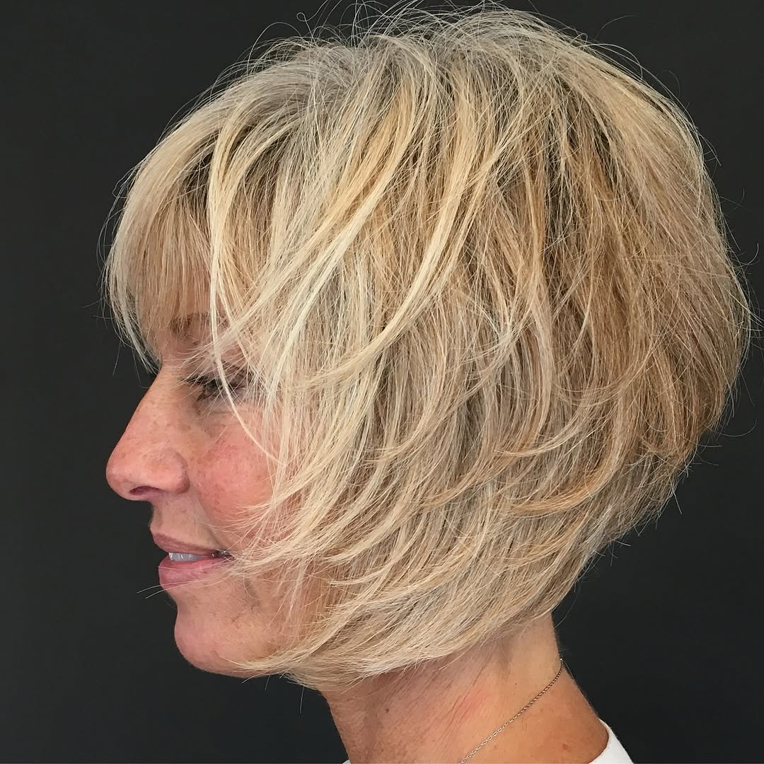 layered textured bob