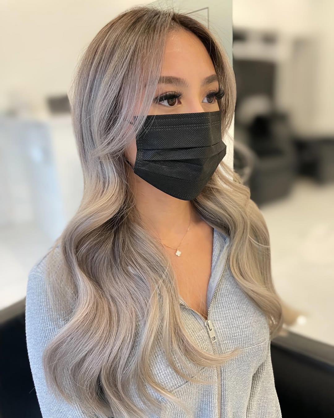 light ash blonde with grey undertones