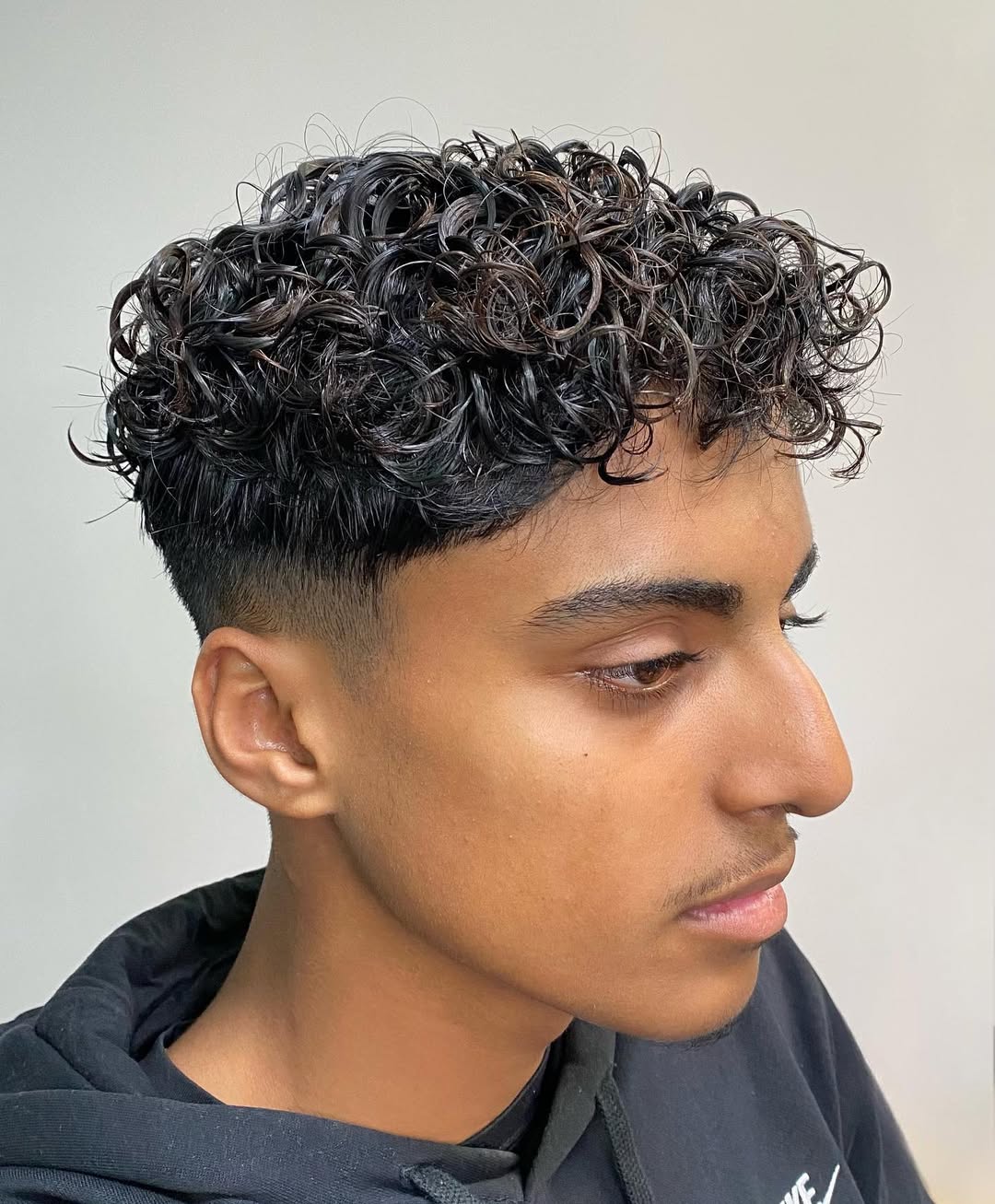 male perm hair