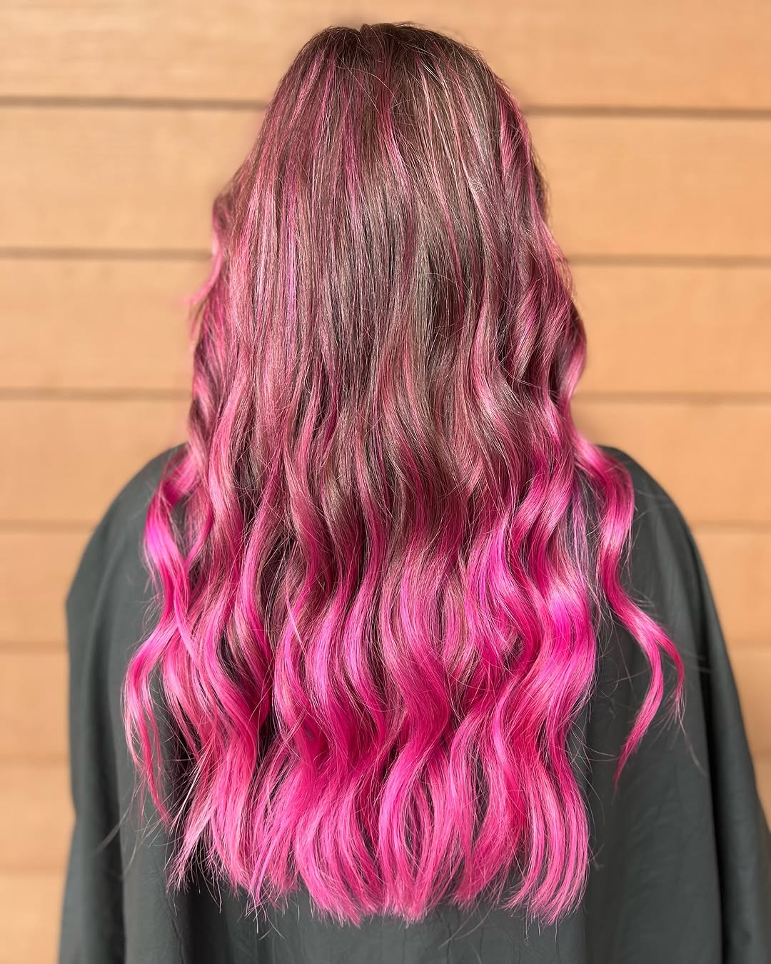 balayage rosa ondas suaves