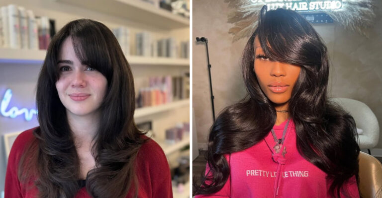 25 Opzij gewelfde pony's die je look op elke leeftijd direct verzachten en opfrissen