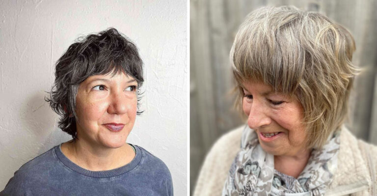 28 Shag kapsels die volume en speelsheid toevoegen aan je look op je 70ste en daarna