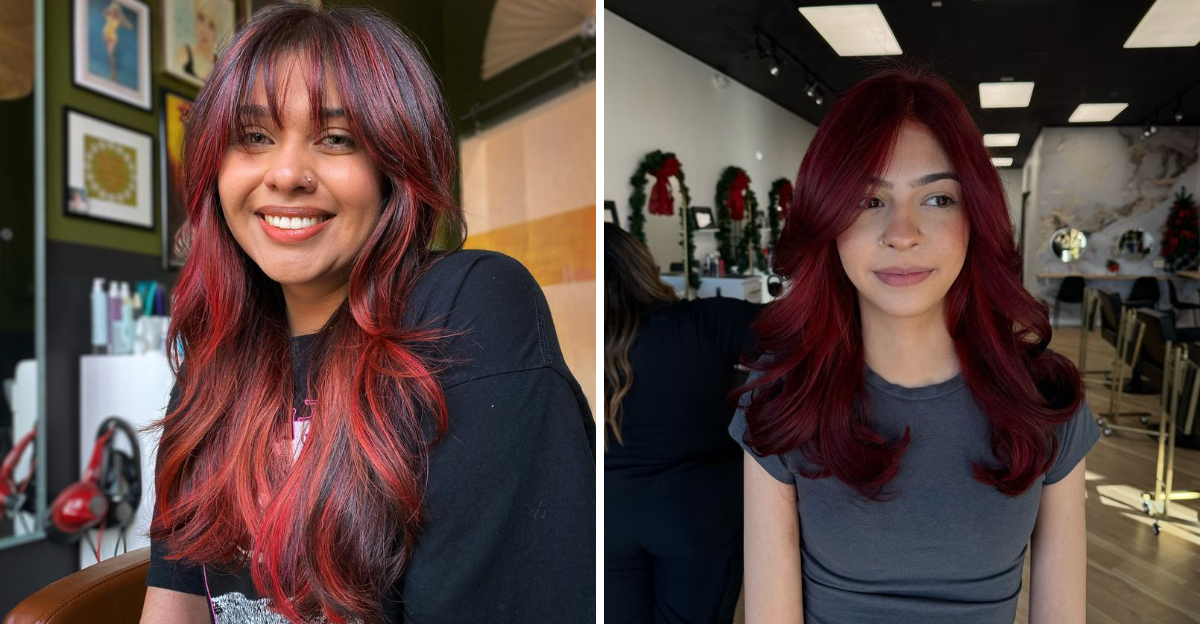 31 Eye-Catching Cherry Red Hair Ideas To Embrace Your Fiery Side