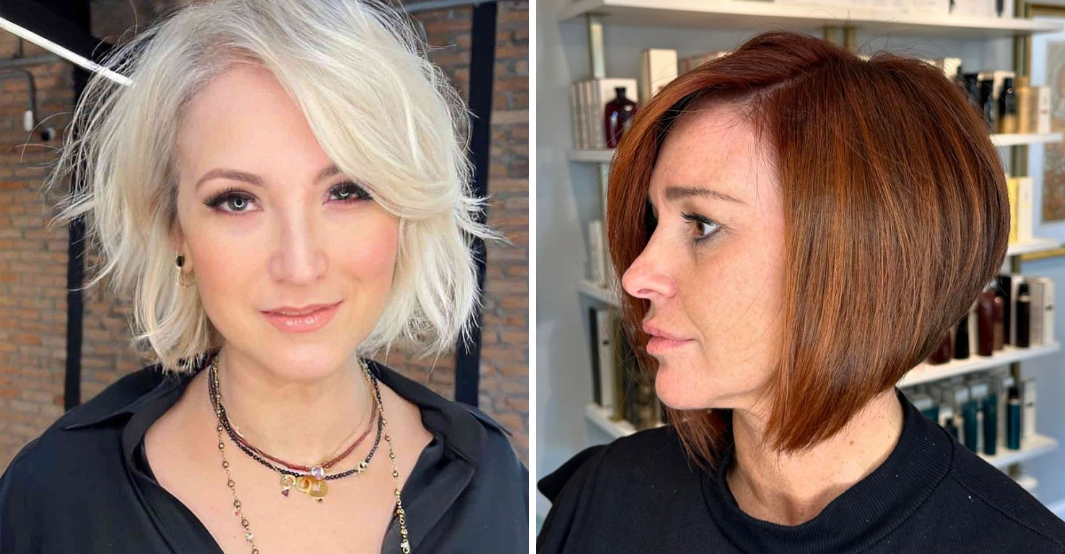 31 Penteados Bob superlisonjeiros para mulheres maduras com cabelo ralo