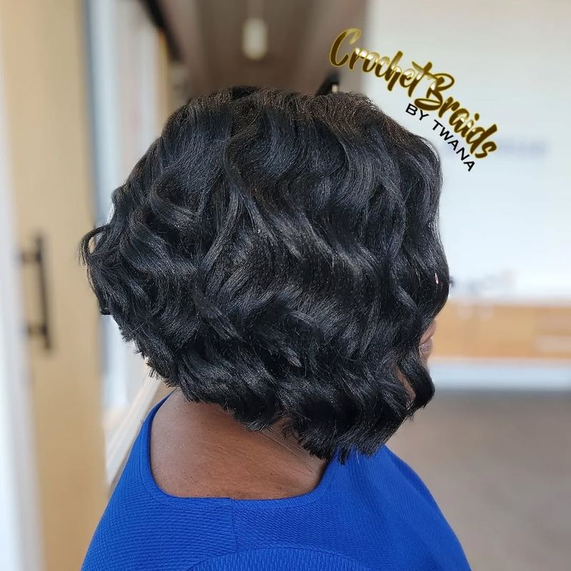 Angled Bob with Soft Waves