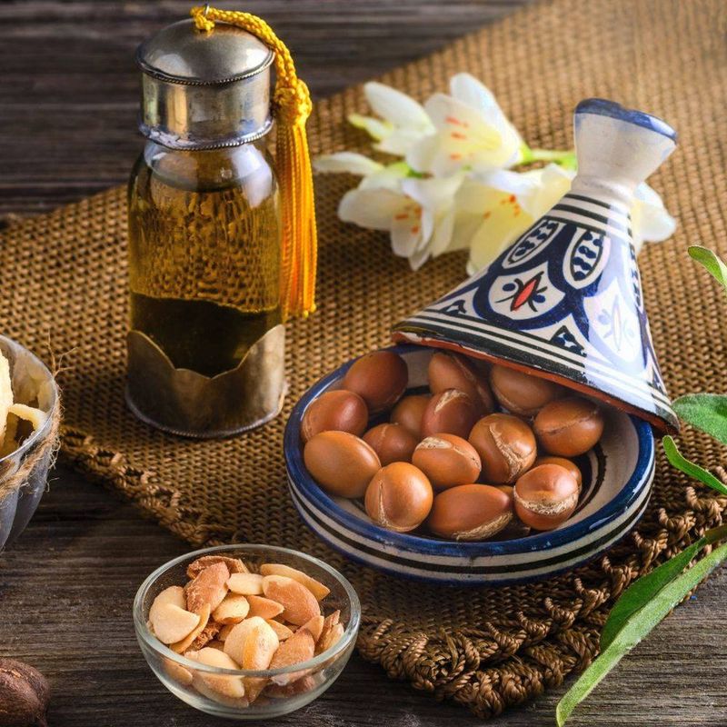 Applicazione dell'olio di argan