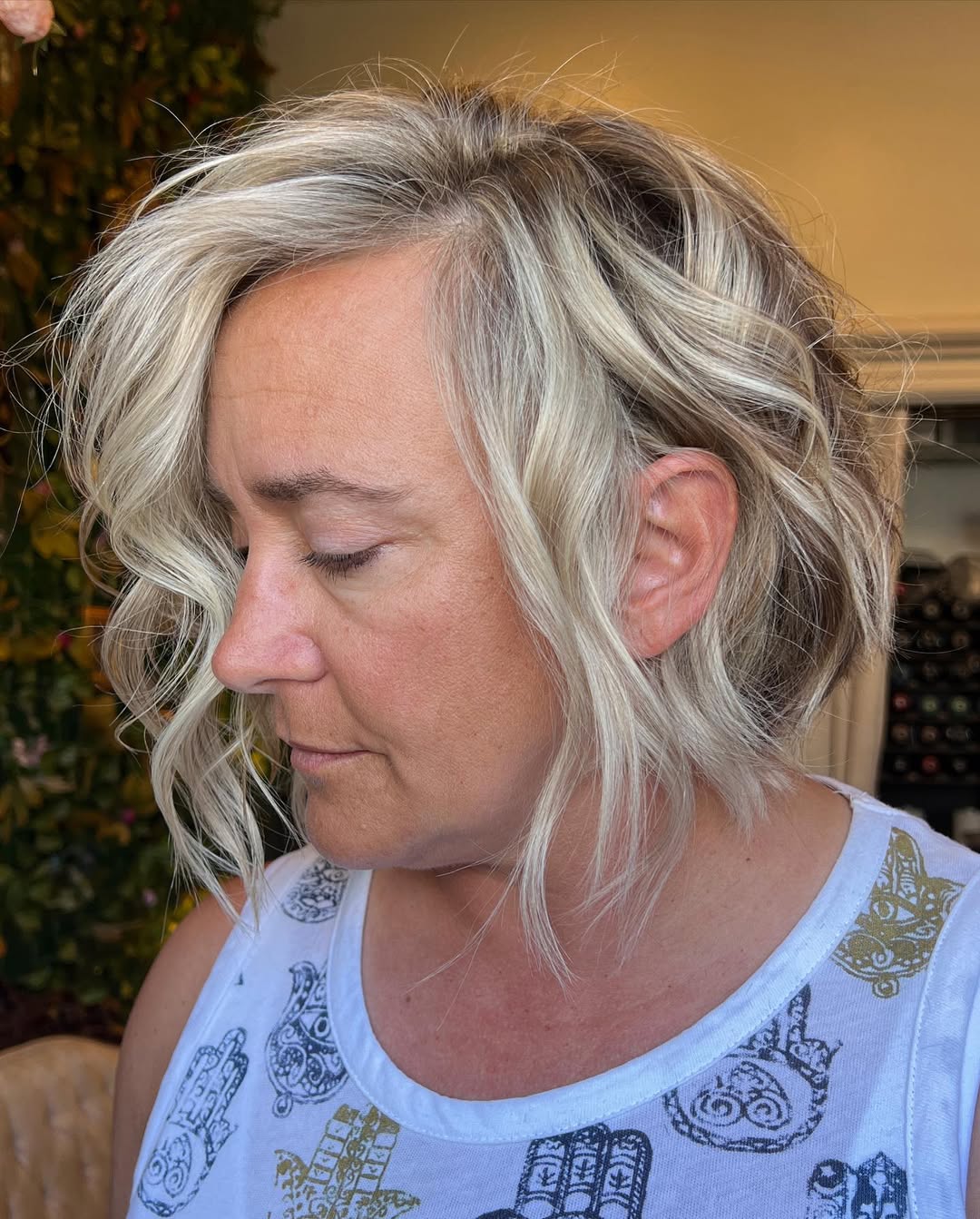 Asymmetrische Choppy Bob