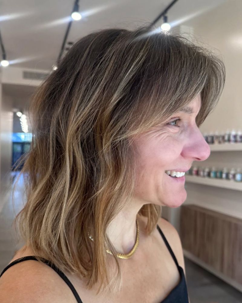 Blended Balayage Lob