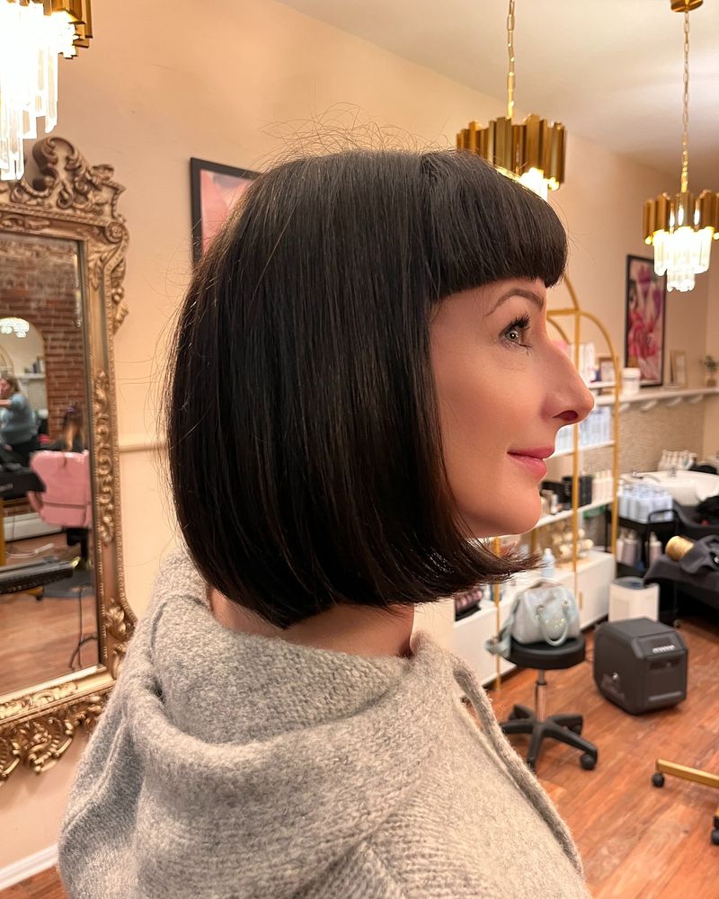 Blunt Cut Bob with Micro Bangs