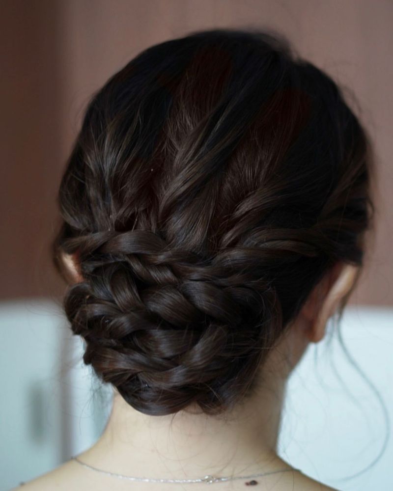 Chignon con treccia