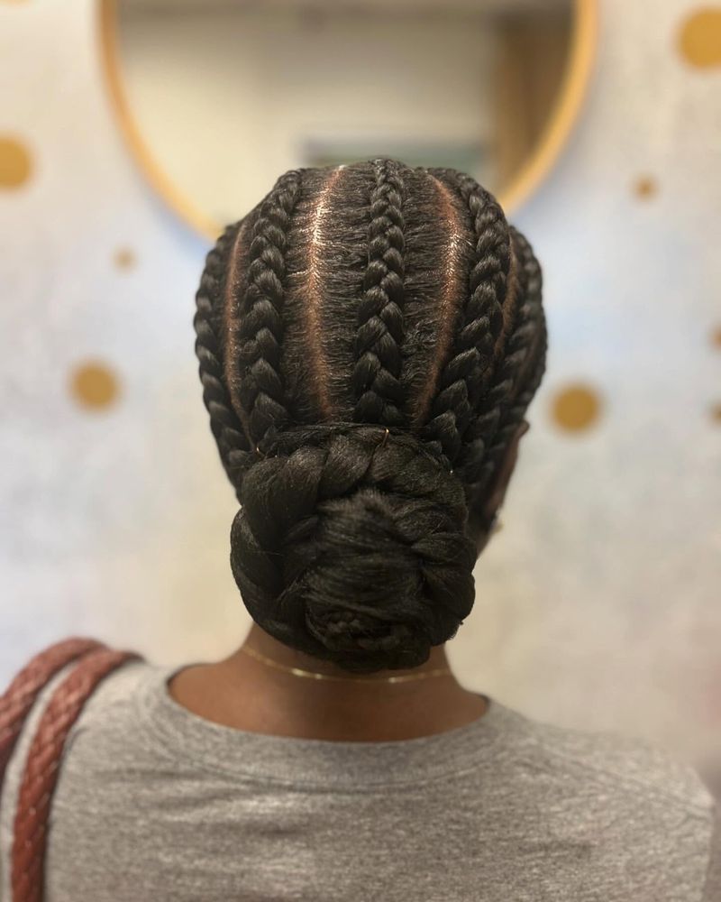 Braided Crown Bun