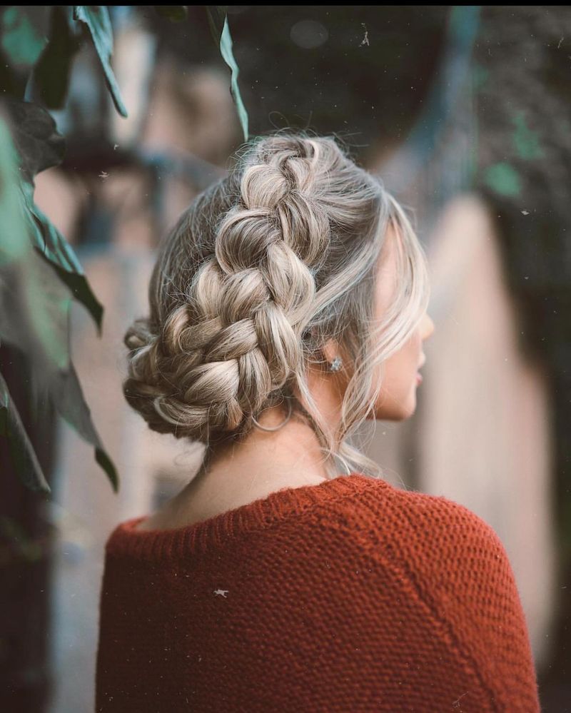 Braided Crown with Subtle Highlights