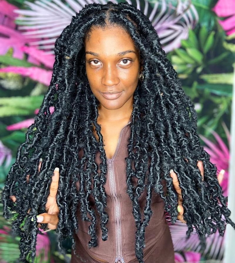 Butterfly Locs met volume