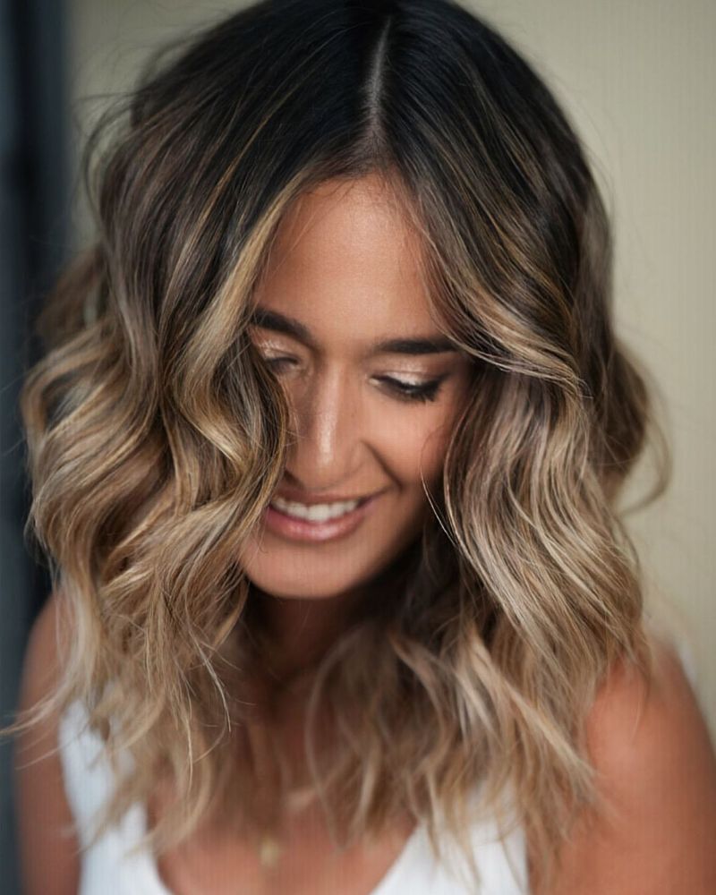 Balayage com champanhe