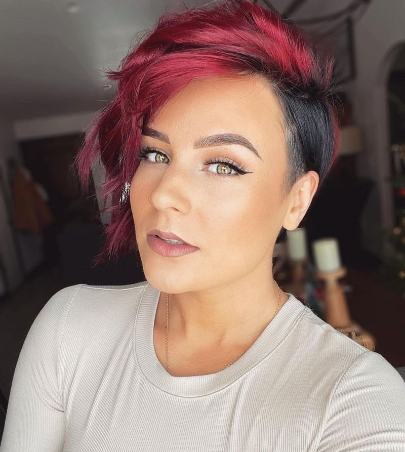 Cherry Red Faux Hawk