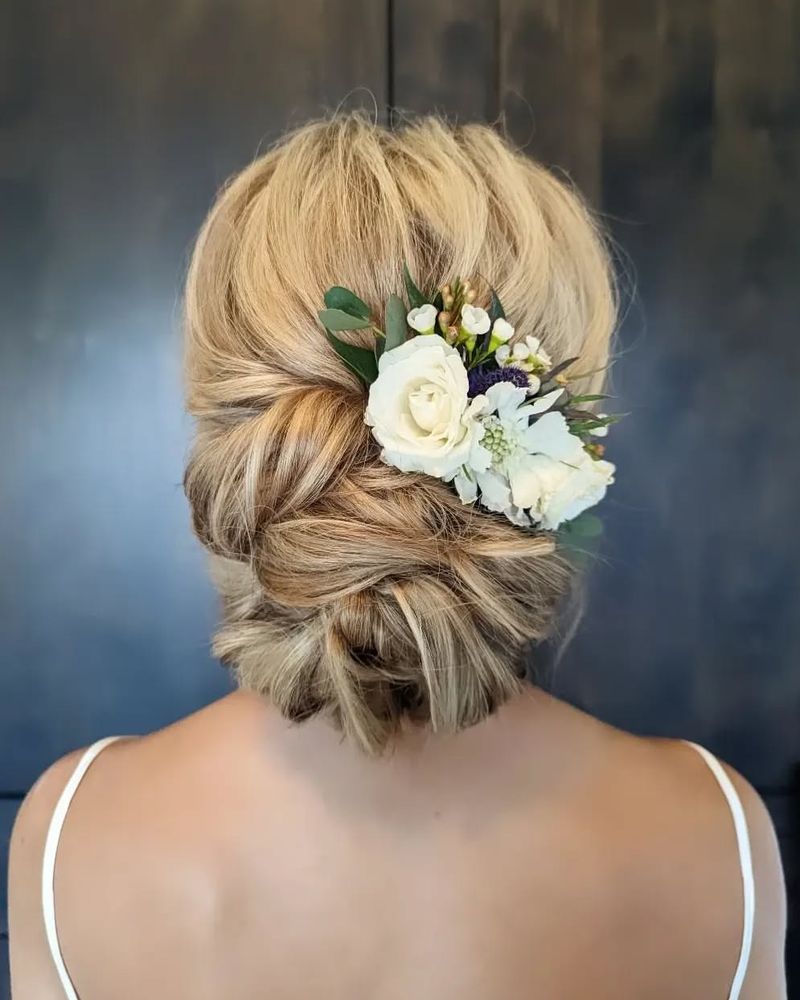 Penteado floral