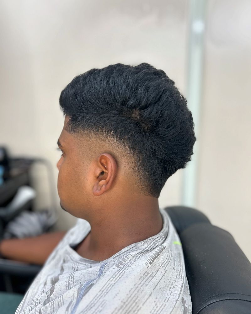 Klassieke Burst Fade Mullet