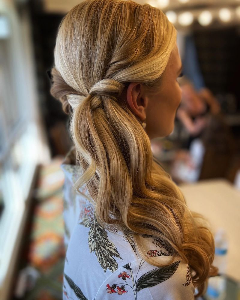 Classic Side Ponytail with a Twist