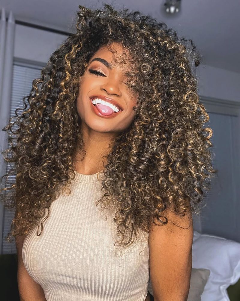 Curls with Highlights