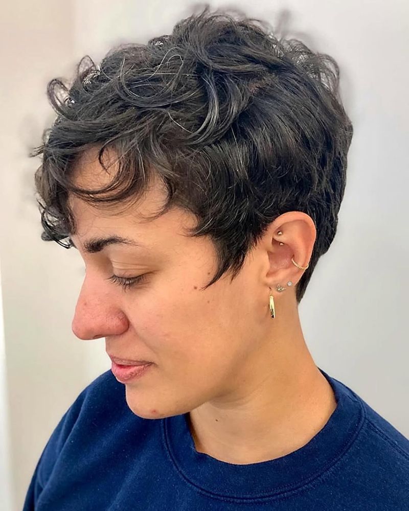 Curly Pixie Cut