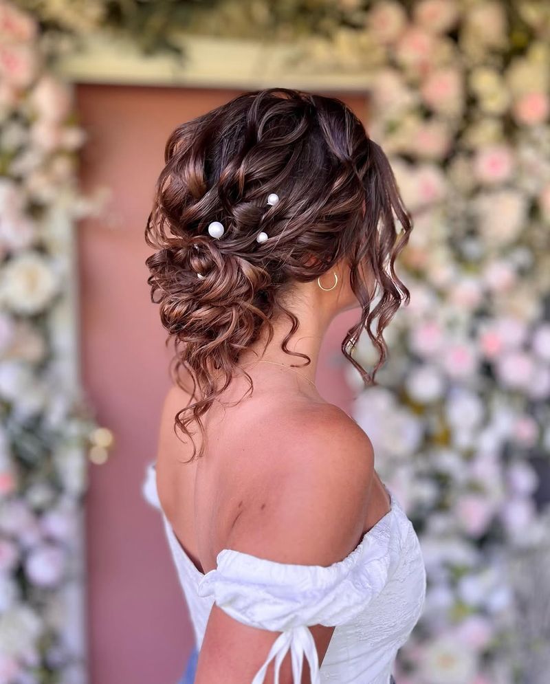 Penteado encaracolado