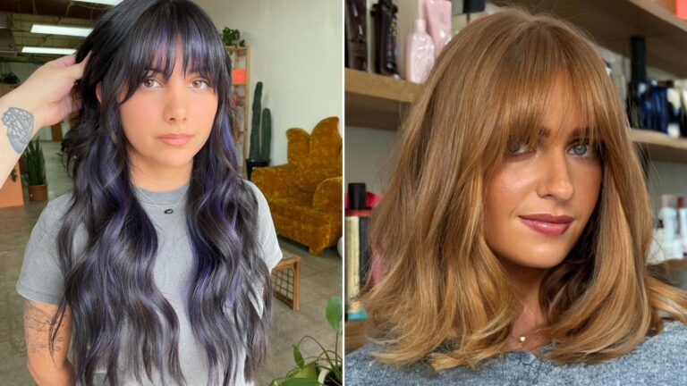As franjas curvas são o segredo para um cabelo mais suave e com um aspeto mais jovem