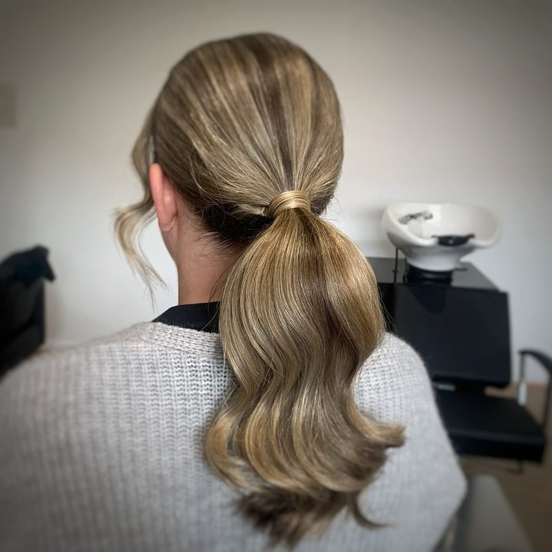 Effortless Low Ponytail