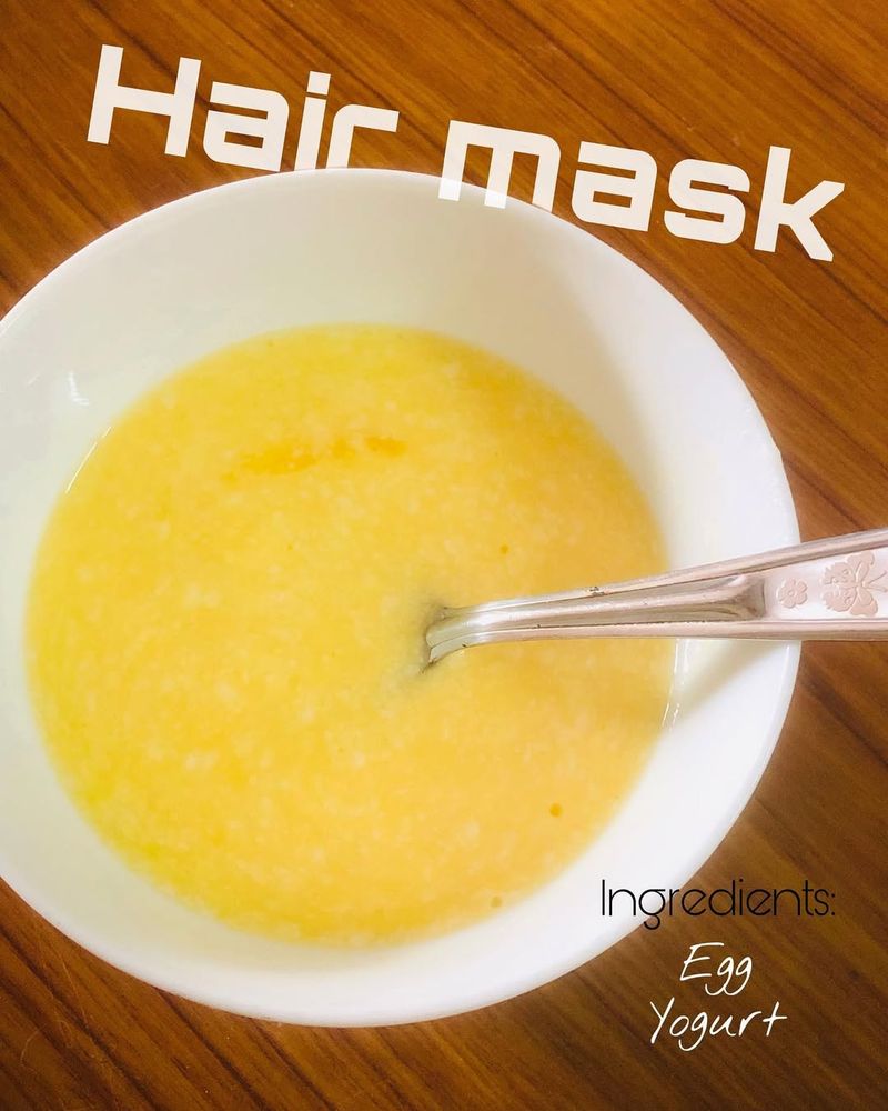 Mascarilla de yema de huevo