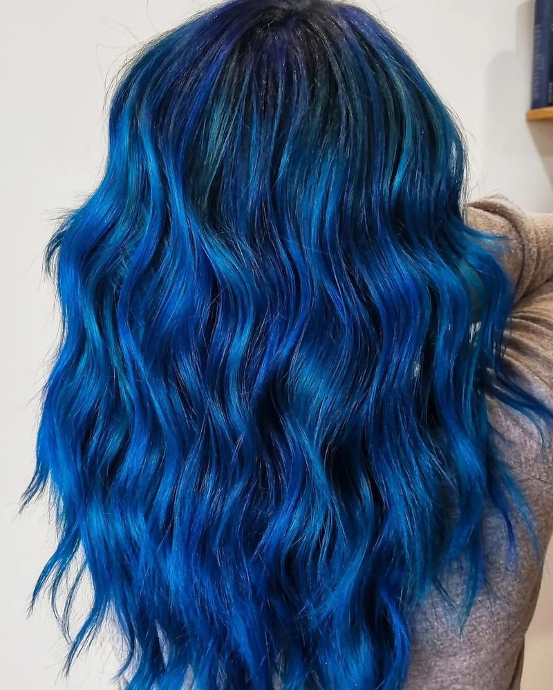 Electric Blue Perm