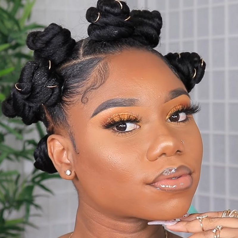 Elegant Bantu Knots