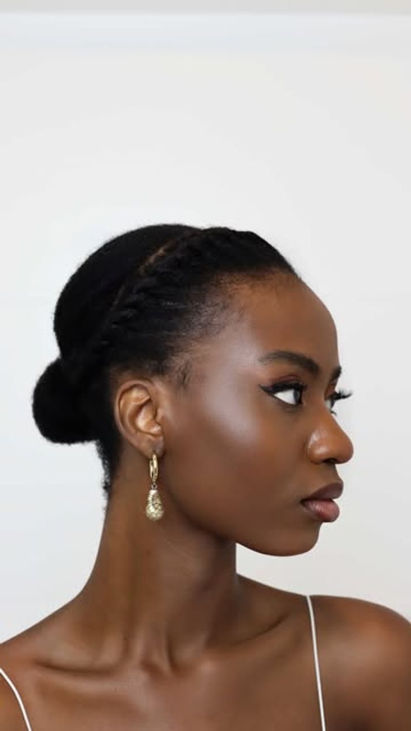 Elegante chignon basso