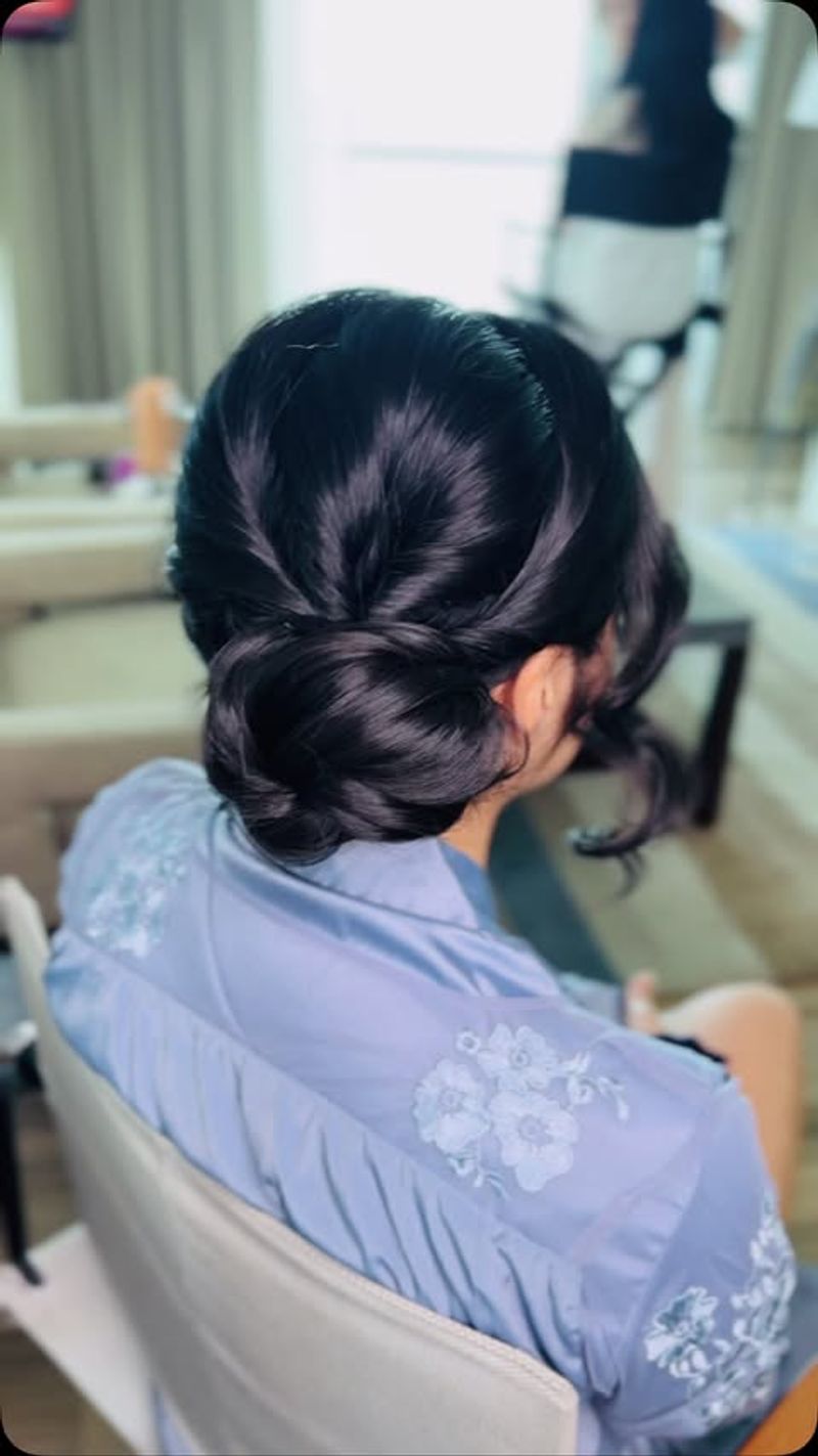 Penteado lateral elegante