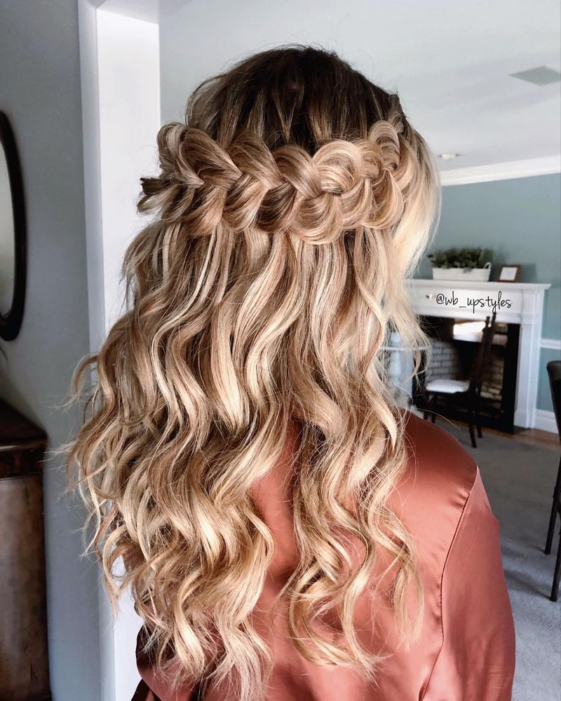 Elegant Waterfall Braid Waves