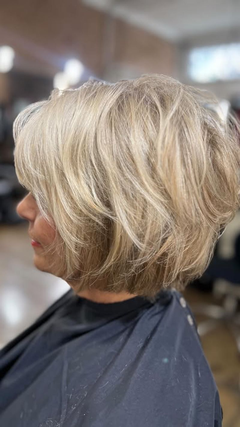 Feathered Layered Bob