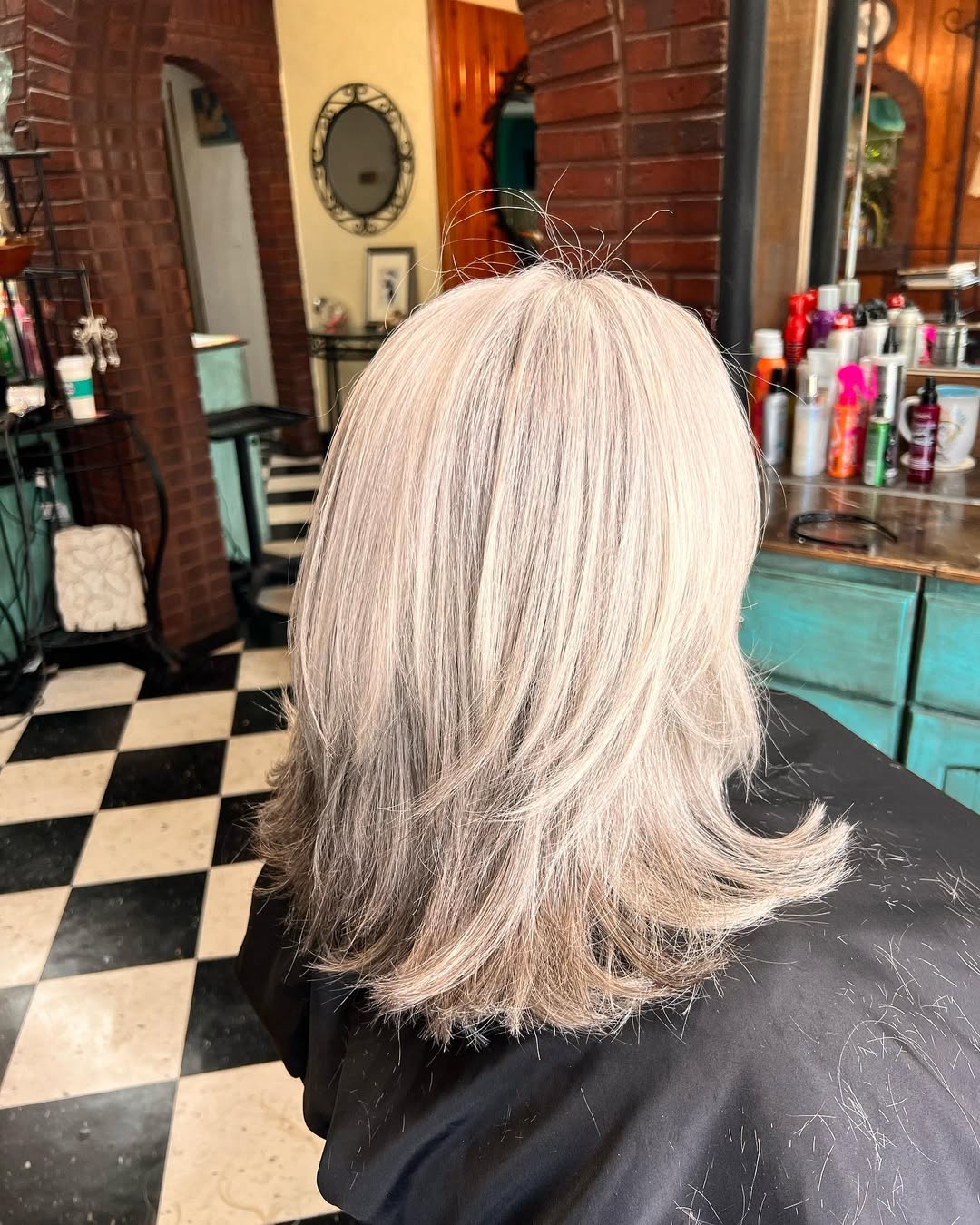 Feathered Mid-Length Hair
