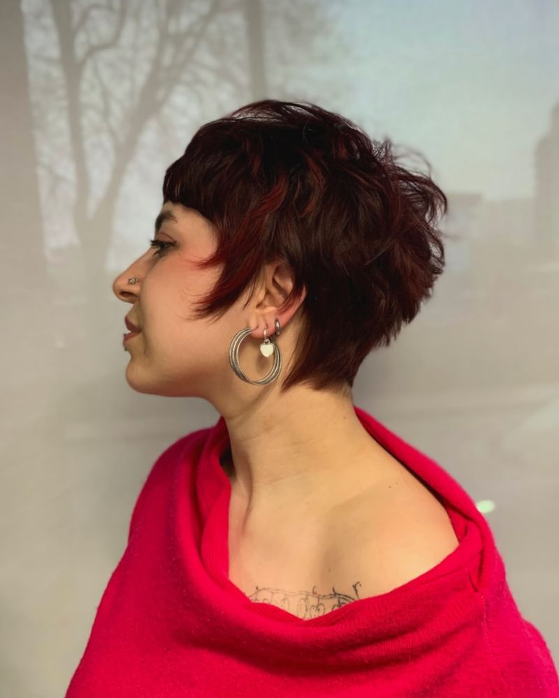 Feathered Textured Pixie