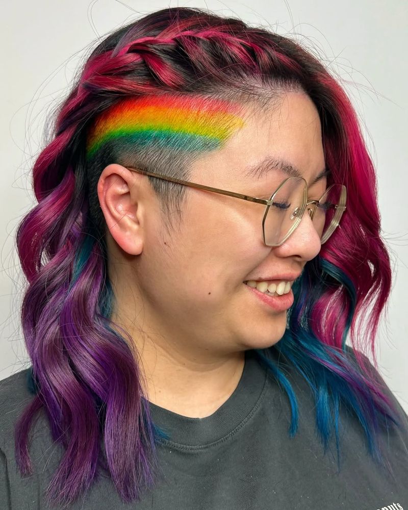 Undercut arcobaleno