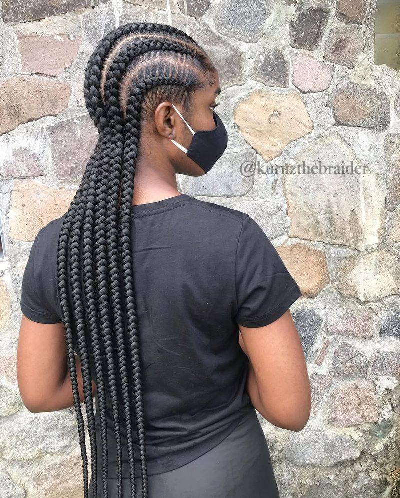 Ghana Braids with Dramatic Length