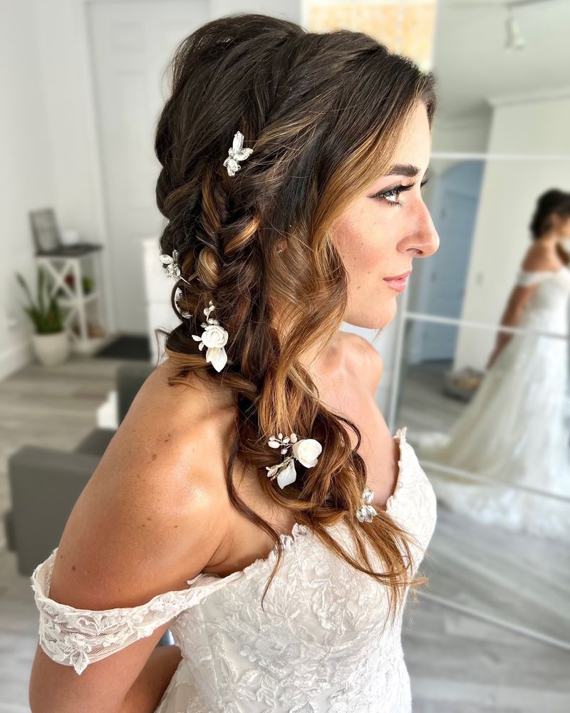 Trenzas de flores bohemias